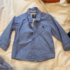 Blue button up - light weight